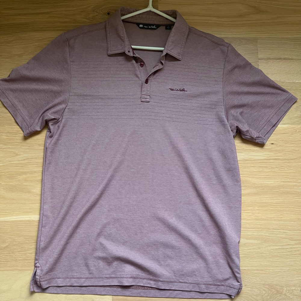 Travis Mathew Golf Polo, burgundy